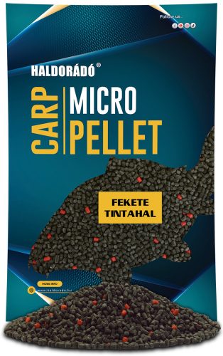 HALDORÁDÓ Carp Micro Pellet - Fekete Tintahal 600 g, 3 mm