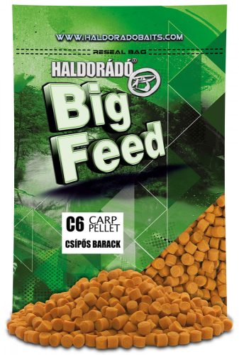 HALDORÁDÓ Big Feed - C6 Pellet - Csípős Barack 700 g / 6 mm