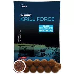   Haldorádó KRILL FORCE Boilie Long Life 20 mm - Krill Indian Spice