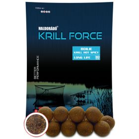   Haldorádó KRILL FORCE Boilie Long Life 30 mm - Krill Hot Spicy