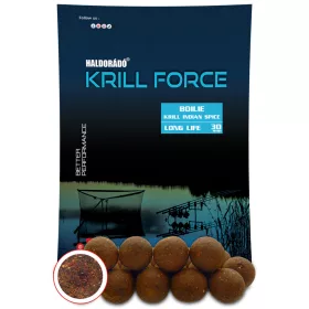   Haldorádó KRILL FORCE Boilie Long Life 30 mm - Krill Indian Spice
