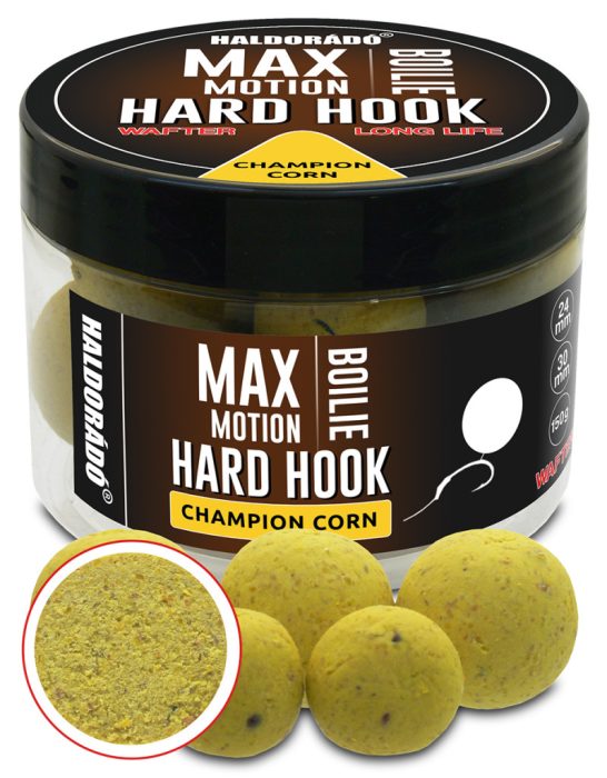 Haldorádó MAX MOTION Boilie Hard Hook Wafter 24, 30 mm - Champion Corn