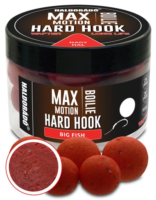 Haldorádó MAX MOTION Boilie Hard Hook Wafter 24, 30 mm - Nagy Hal