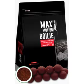   Haldorádó MAX MOTION Boilie Long Life 16 mm - Fűszeres Vörös Máj
