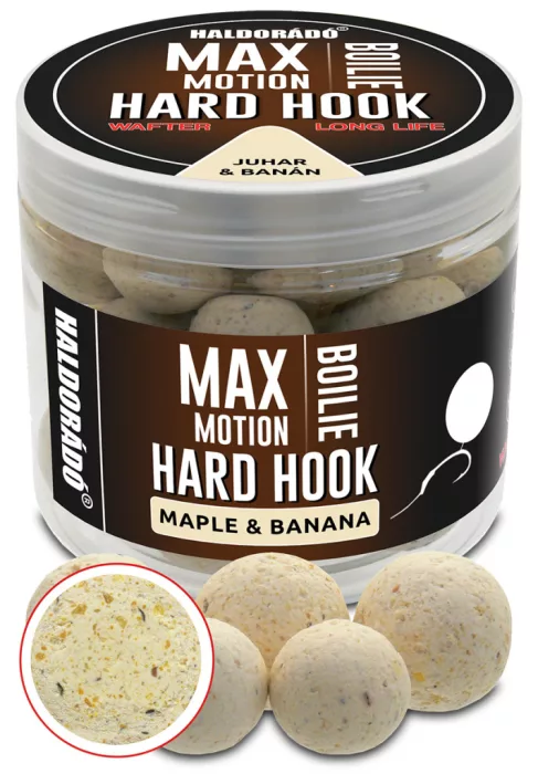 Haldorádó MAX MOTION Boilie Hard Hook Wafter 16, 20 mm - Juhar & Banán