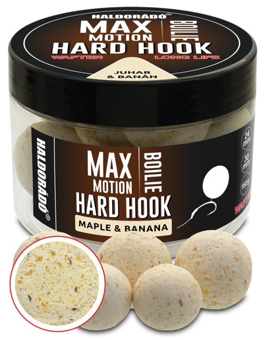 Haldorádó MAX MOTION Boilie Hard Hook Wafter 24, 30 mm - Juhar & Banán