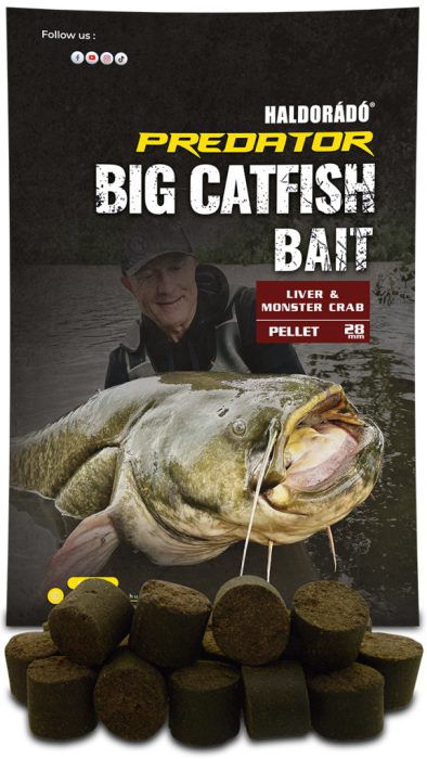 Haldorádó Catfish Bait Pellet 28 mm - Liver & Monster Crab 1 kg