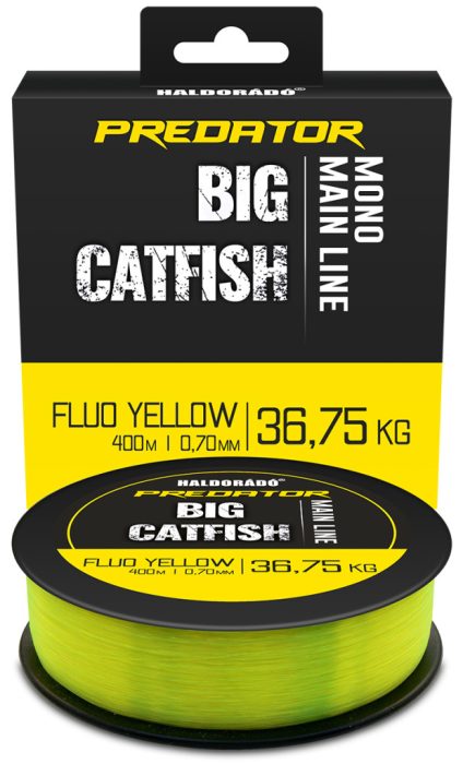 Haldorádó Predator Catfish Line Mono Fluo Yellow zsinór 0,70mm / 400m - 36,75 kg