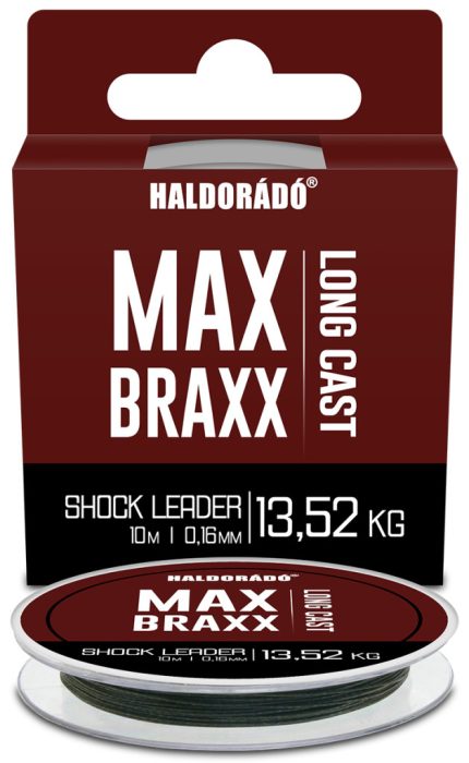 Haldorádó Max Braxx - Long Cast Shock Leader fonott zsinór 0,16 mm - 13,52 kg