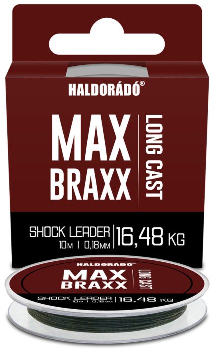 Haldorádó Max Braxx - Long Cast Shock Leader fonott zsinór 0,18 mm - 16,48 kg