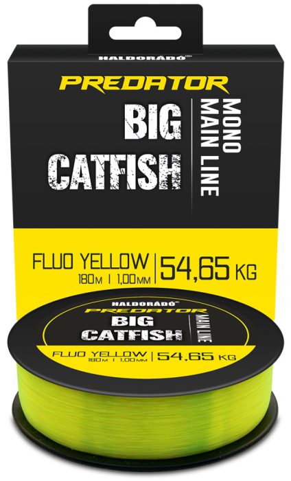 Haldorádó Predator Catfish Line Mono Fluo Yellow zsinór 1,00mm / 180m - 54,65 kg