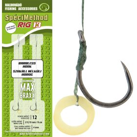   Haldorádó SpéciMethod Rig13 Braid Banded / 12 barbless előkötött horog