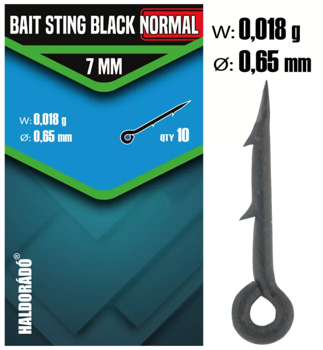 Haldorádó Bait Sting Black Fekete csalitüske NORMAL 7 mm