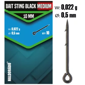 Haldorádó Bait Sting Black Fekete csalitüske MEDIUM 10 mm
