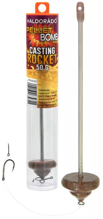 Haldorádó Pellet Bomb Casting Rocket 50 g - komplett fix végszerelék