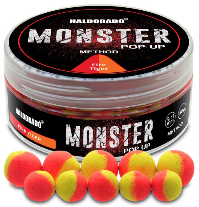 Haldorádó MONSTER Pop Up Method 9, 11 mm - Fire Tiger
