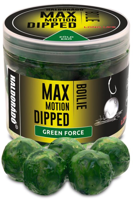 Haldorádó MAX MOTION Boilie Dipped 20 mm - Green Force