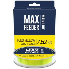   Haldorádó MAX Feeder Fluo Yellow zsinór 0,25mm / 300m - 7,52 kg