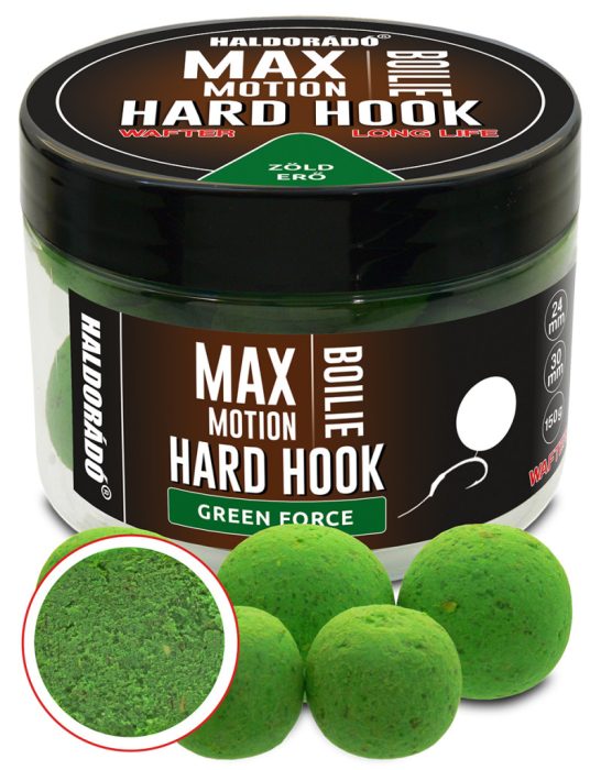 Haldorádó MAX MOTION Boilie Hard Hook Wafter 24, 30 mm - Green Force