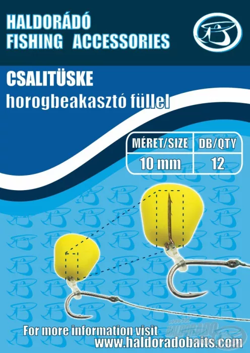Haldorádó Csalitüske horogbeakasztó füllel - 10mm