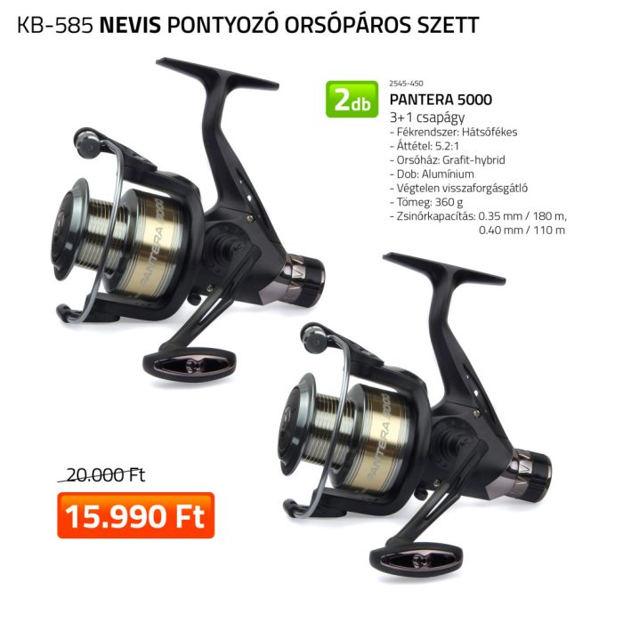 NEVIS Pontyozó orsópáros 2x 2545-450