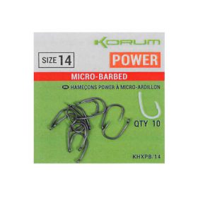 Korum XPERT Power MICRO BARBED Hooks füles horog - SIZE 8