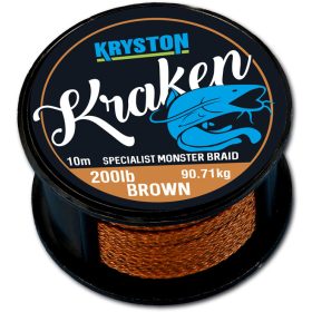 KRISTON Kraken Monster Braid 200Lbs 10m Brown
