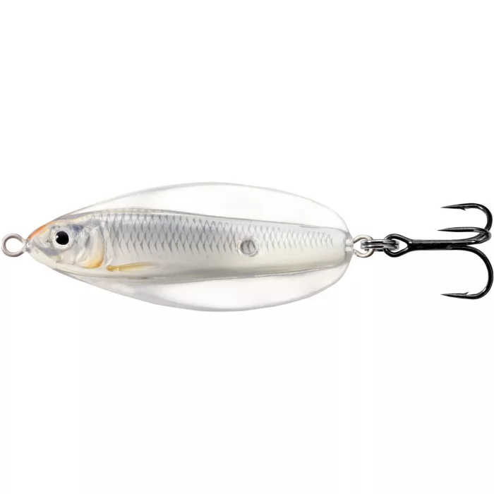 LIVETARGET ERRATIC SHINER SPOON GLOW/PEARL 70 MM 21 G