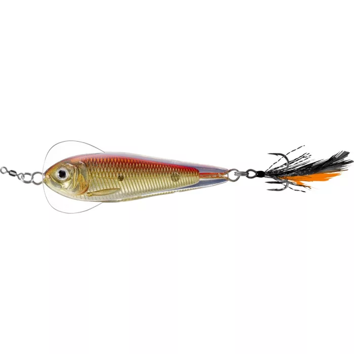LIVETARGET FLUTTER SHAD JIGGING SPOON GOLD/RED55 MM 14 G