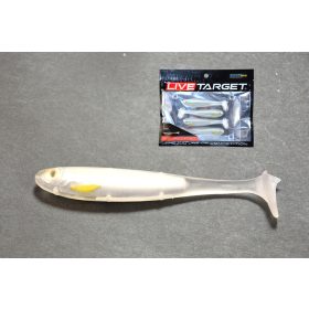 LIVETARGET SLOW-ROLL SHINER PADDLE TAIL SILVER/PEARL 85 MM