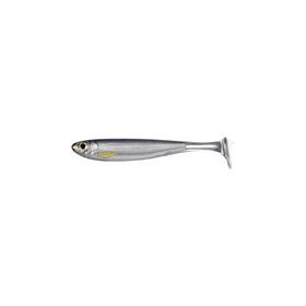 LIVETARGET SLOW-ROLL SHINER PADDLE TAIL SILVER/PEARL 85 MM