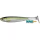 LIVETARGET SLOW-ROLL SHINER PADDLE TAIL SILVER/GREEN 100 MM