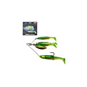 LIVETARGET MINNOW SPINNER RIG SMOKE/SILVER SMALL 11 G
