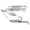 LIVETARGET MINNOW SPINNER RIG PEARL WHITE/SILVER SMALL 11 G