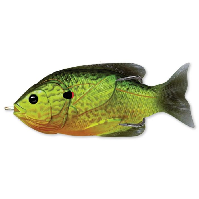 LIVETARGET SUNFISH WALKING BAIT FLORESCENT PUMPKINSEED 90MM 18G