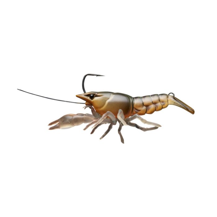 LIVETARGET LIVE CRAW FINESS BAIT  ORANGE PUMPKIN 75MM 14G SLOW SINKING