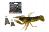 LIVETARGET LIVE CRAW FINESS BAIT  CHARTREUSE BLACK 63MM 11G SLOW SINKING
