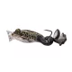 LIVETARGET THE ULTIMATE FROG POPPER BAIT BROWN / BLACK 63MM 28G FLOATING