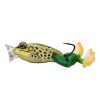 LIVETARGET THE ULTIMATE FROG POPPER BAIT EMERALD / BROWN 63MM 28G FLOATING