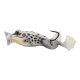 LIVETARGET THE ULTIMATE FROG POPPER BAIT ALBINO / WHITE  63MM 28G FLOATING