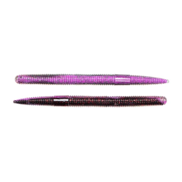 LIVETARGET 6" STICK WORM PURPLE / BLACK 150 MM  SLOW SINKING