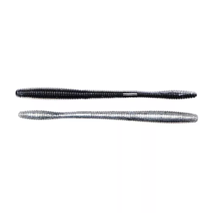 LIVETARGET 4.5" STRAIGHT TAIL WORM BLACK / SILVER 114 MM   SINKING