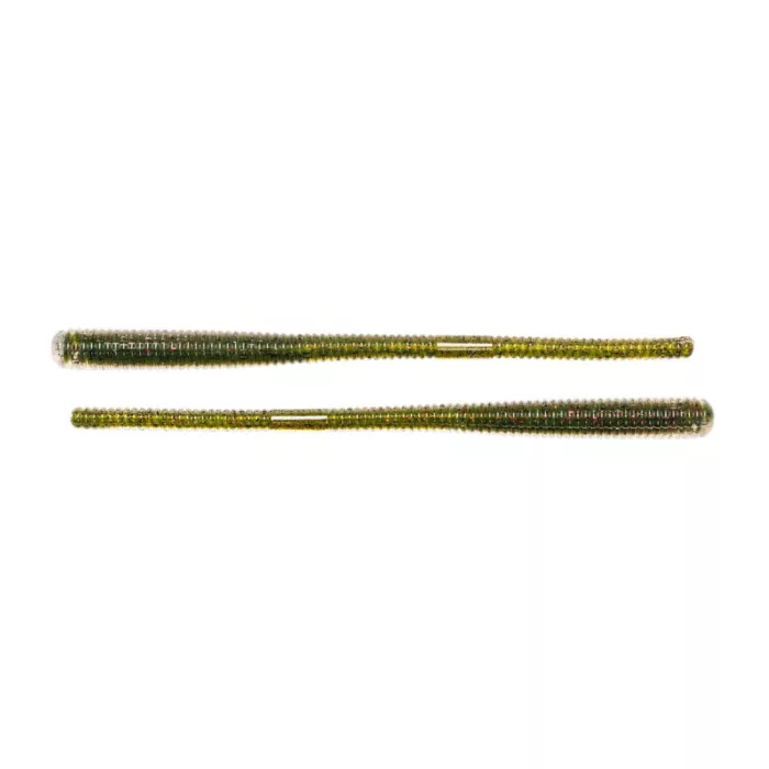 LIVETARGET 6.5" FINESSE WORM GREEN / RED 165 MM  SINKING 10DB/CS