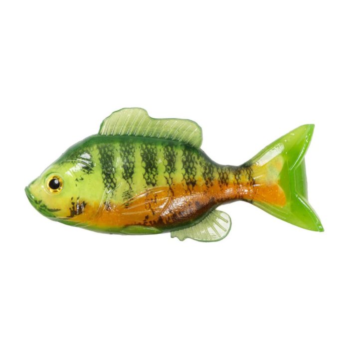 LIVETARGET 3.3” SUNFISH UNRIGGED CHARTREUSE / ORANGE 85MM  SINKING 4DB/CS