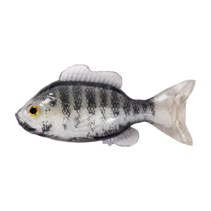 LIVETARGET 3.3” SUNFISH UNRIGGED WHITE / ALBINO 85MM  SINKING 4DB/CS