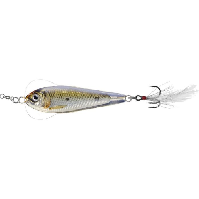 LIVETARGET FLUTTER SHAD JIGGING SPOON SILVER/BRONZE 70 MM 28 G SLOW SINKING