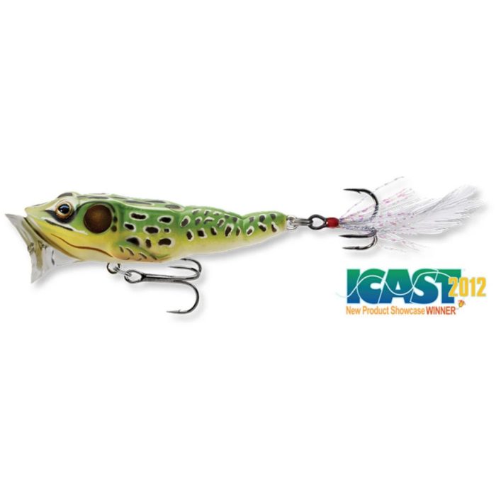 LIVETARGET FROG POPPER GREEN/YELLOW 65 MM 7 G FLOATING