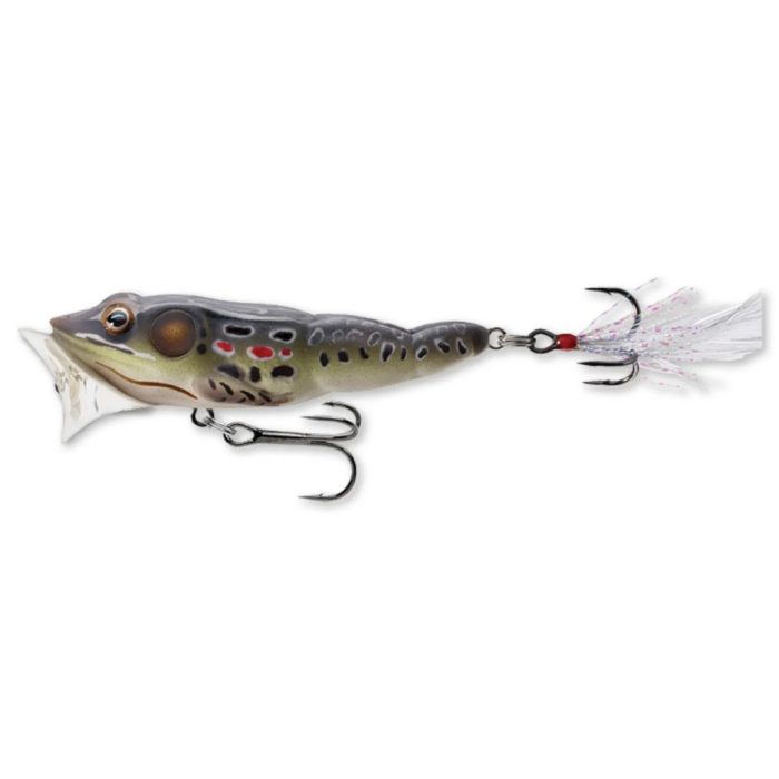 LIVETARGET FROG POPPER BROWN/BLACK 65 MM 7 G FLOATING