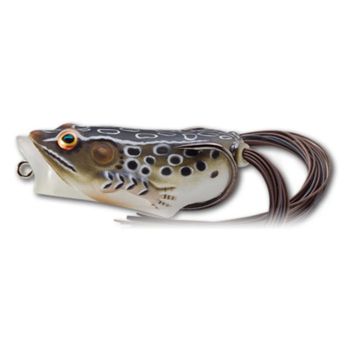 LIVETARGET FROG POPPER BROWN/BLACK 65 MM 14 G FLOATING