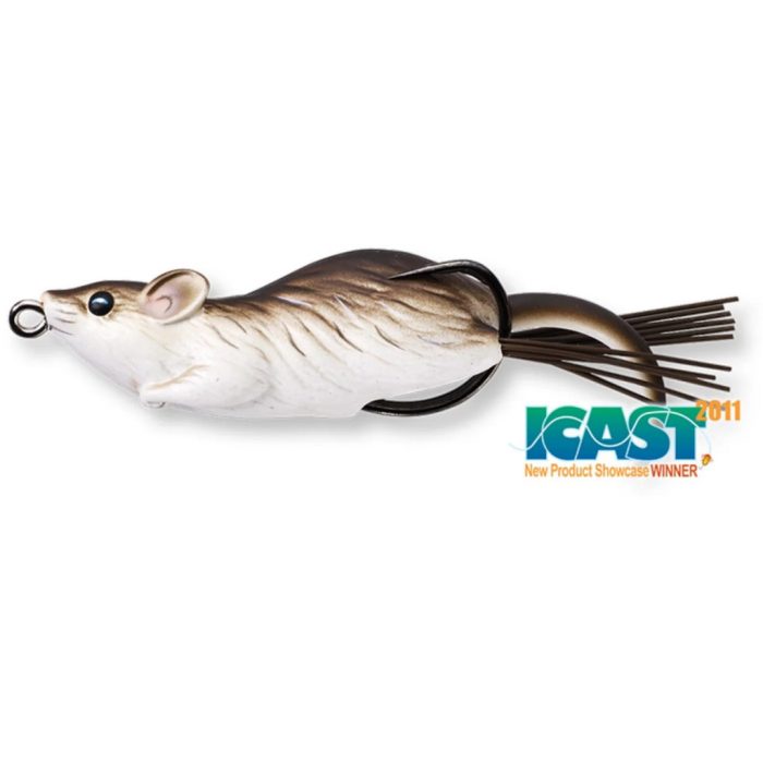 LIVETARGET MOUSE WALKING BAIT BROWN/WHITE 90 MM 28 G FLOATING
